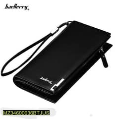 unisex PU leather BI fold long wallet 0