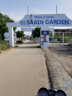 Saadi Garden 120sqy West open Available for Sale only 48. Lac
