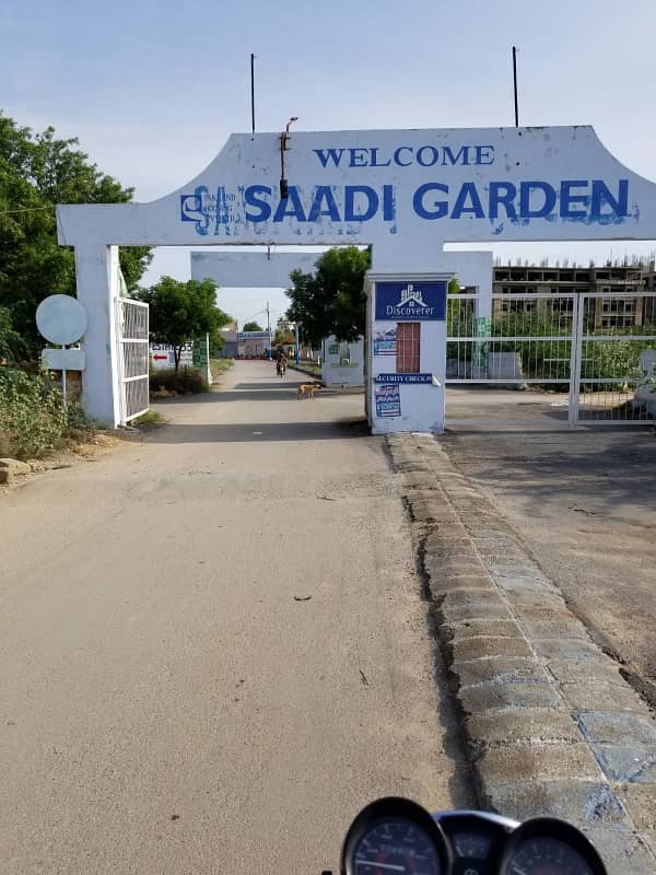 Saadi Garden 120sqy West open Available for Sale only 48. Lac 0
