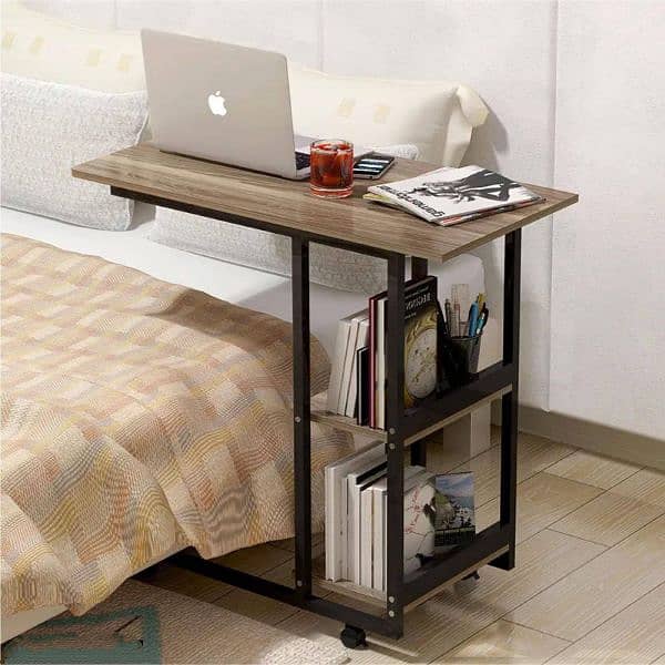 wooden laptop adjustable side table for sufa and bed 2
