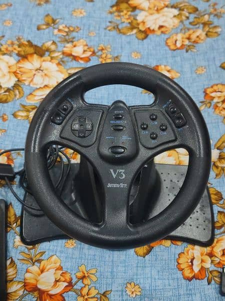 V3 Racing Wheel for PC and PS2 0
