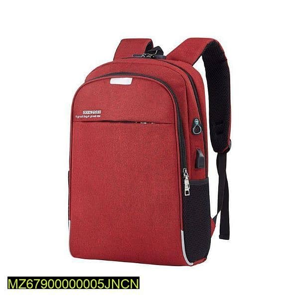 Unisex Nylon Printed Laptop Backpack 4