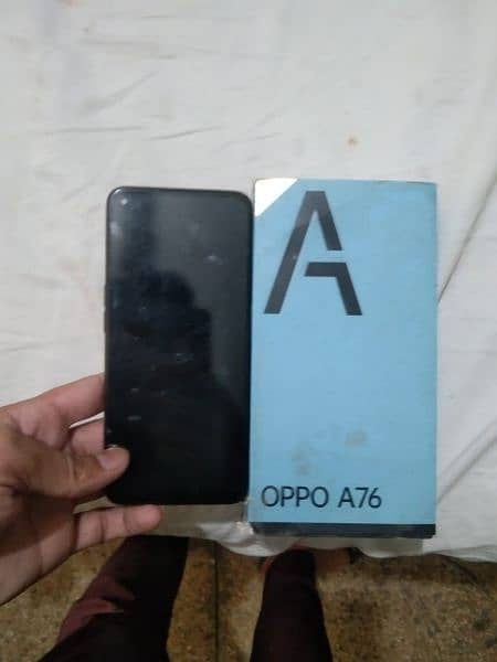 OPPO A76 6/128 pta aproved condition 10by8 with box and orignl cable 1