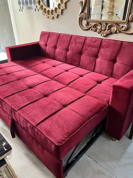 Molty| Sofa Combed|Chair set |Stool| L Shape |Sofa|Double Sofa Cum bed 11