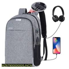 Unisex Nylon Printed Laptop Backpack