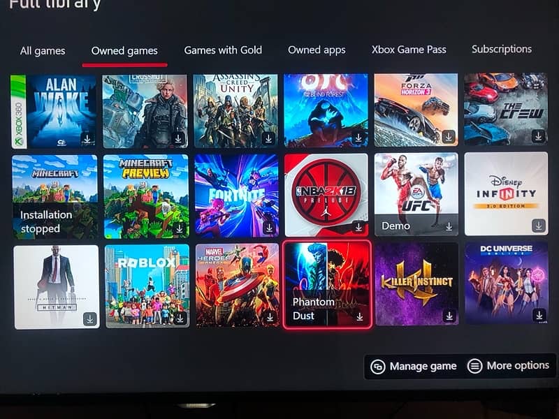 Xbox one games and gamepass 5