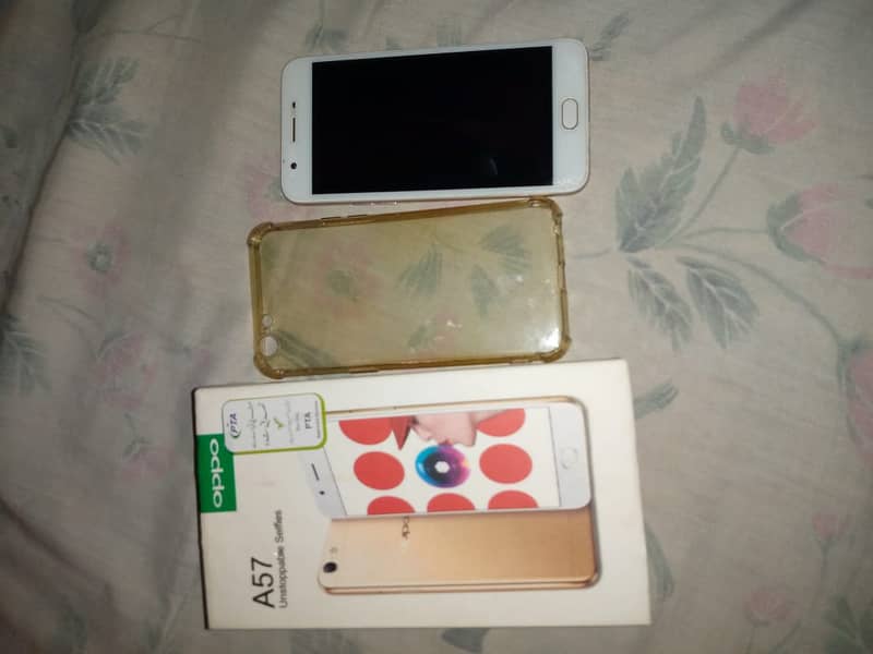 oppo a57 4/64 with box and charger no open no repair lush condition 0