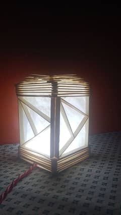 Beatiful Handmade Lamp Make By Useing Icecream Sticks