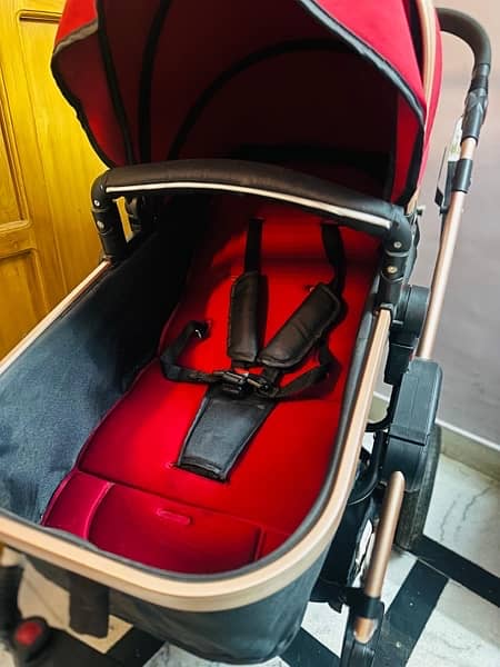 luxury Imported pram stroller 3 in 1 4