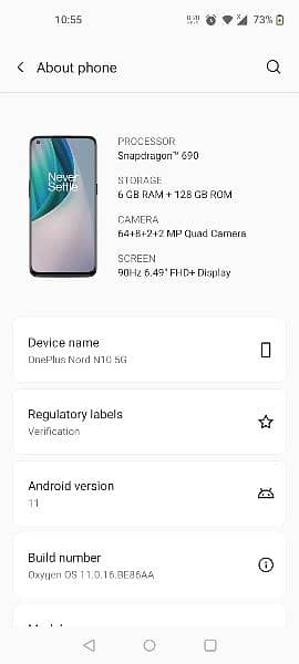 OnePlus mobile for sale PTA Approved 4