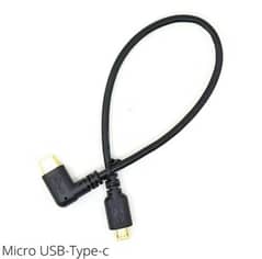 Micro Mini USB Cable Male to Male Usb Type C Elbow To Mini Micro Usb