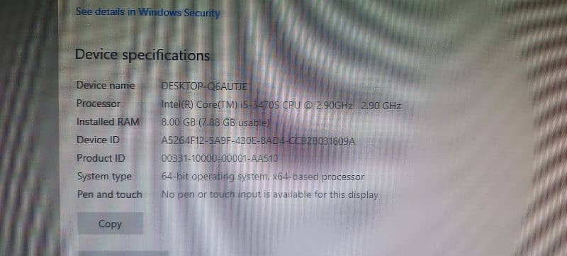 Hp core i5 3rd generation PC for sale 0