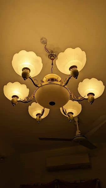 Chandelier set with lamps 1