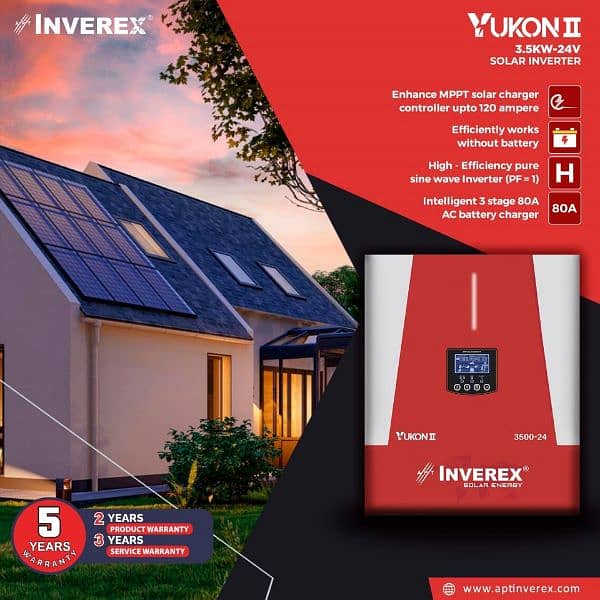 Inverex Yukon 2 3.5 KW hybrid inverter 0