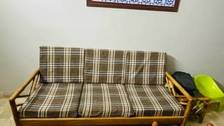 Oak Wood 8 seater sofa set