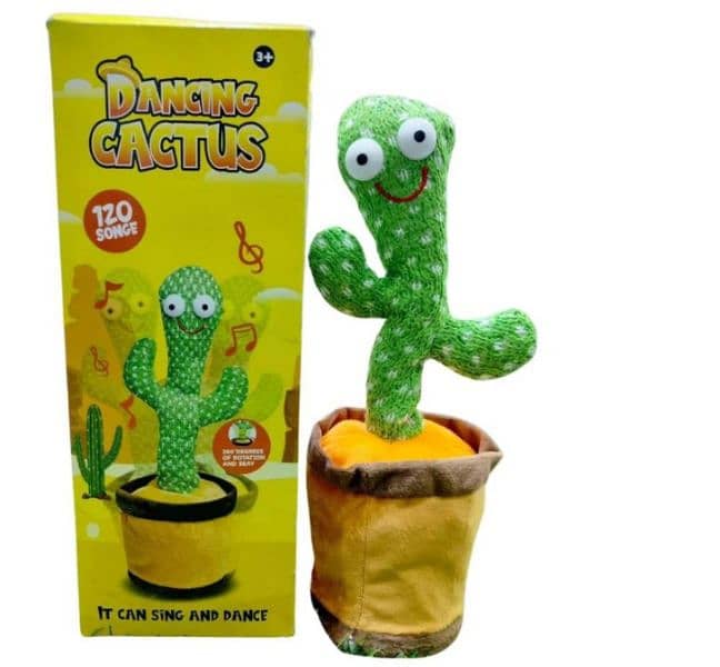 Dancing Cactus Plush Toy for Babies 0