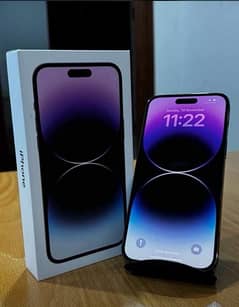iphone 14 Pro Max deep purple 256 92%BH full box