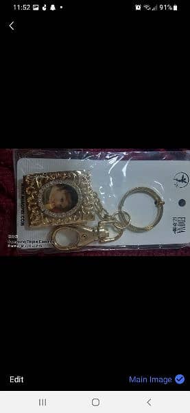 Imported key chain,heart shape with photo adjustment, 1