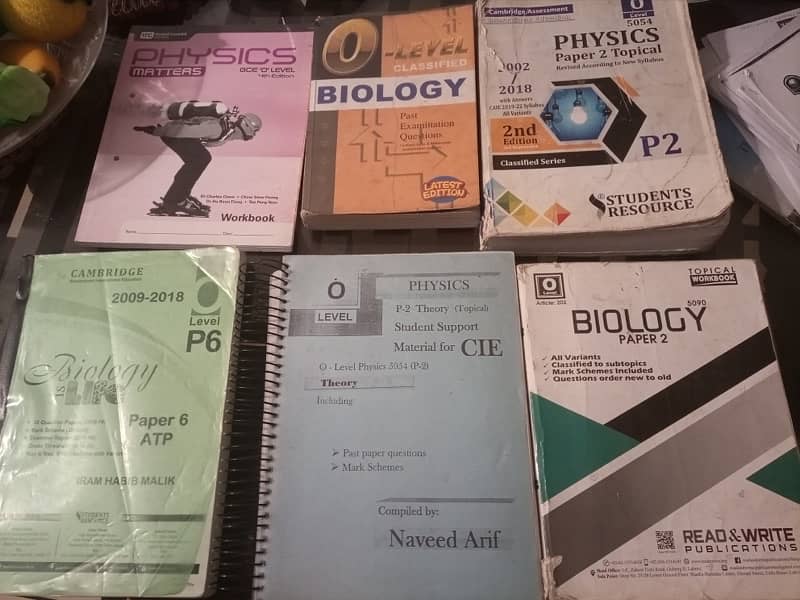 o levels books,past papers,topicals,notes 4