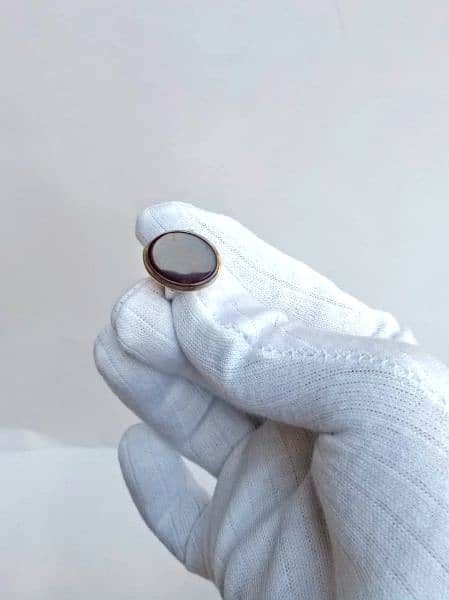 Yemni aqeeq handmade pure silver ring 1