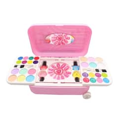 Makeup & Nail Art Toy Set for Girls Frozen Toy Trolley