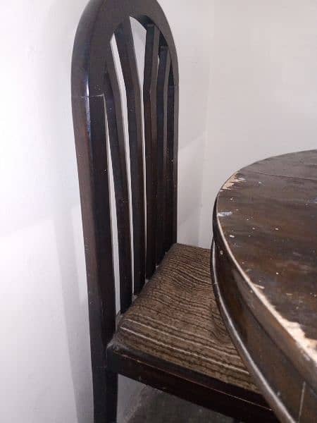 Wooden Dining Table with 4 Chairs 5