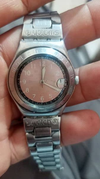 Swatch vintage swiss made pink dial Beautiful watch 0