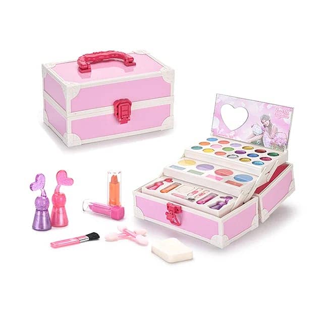 Custom Children Pretend Play Make Up Toy Portable Cosmetics BoxMakeup 9