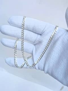 new arrival of pure silver ittalian chains for boys