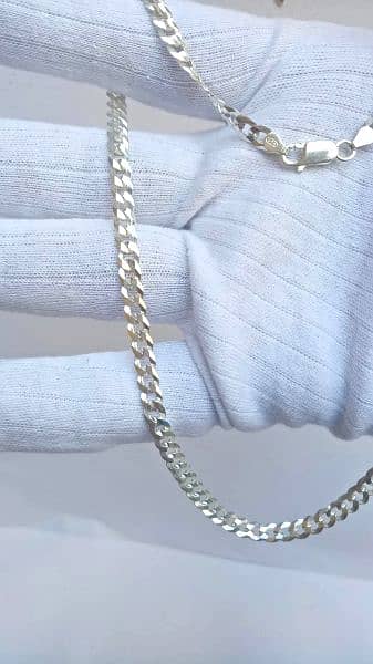 new arrival of pure silver ittalian chains for boys 3