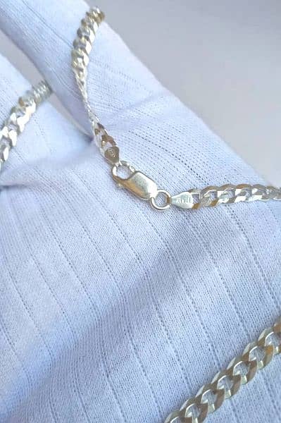 new arrival of pure silver ittalian chains for boys 4