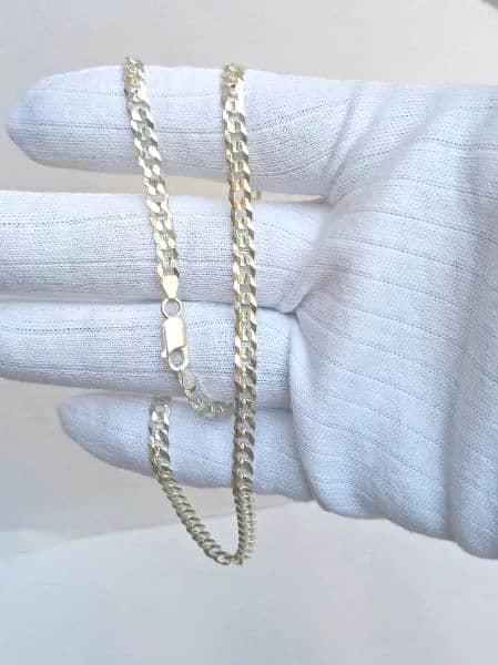 new arrival of pure silver ittalian chains for boys 5