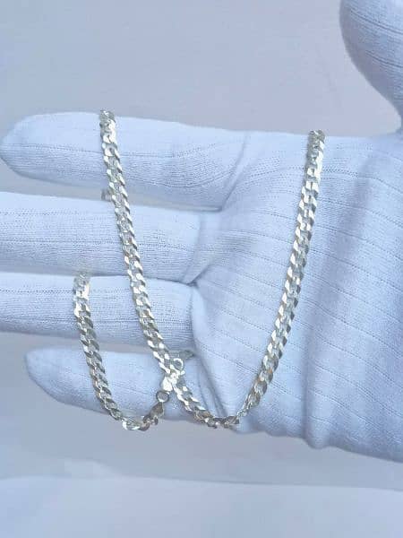 new arrival of pure silver ittalian chains for boys 6
