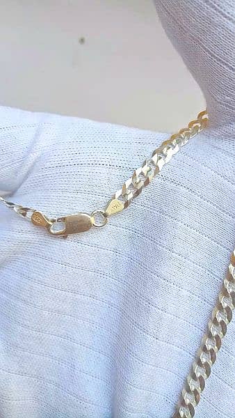 new arrival of pure silver ittalian chains for boys 7