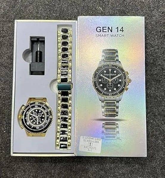 Gen 14 Gold Smart Watch For Men 1
