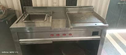 3 in 1 counter grill fryer and hot plate