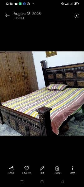 chinouti bed set wooden 2