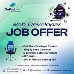 Experienced Web Developer required (Male or Female)