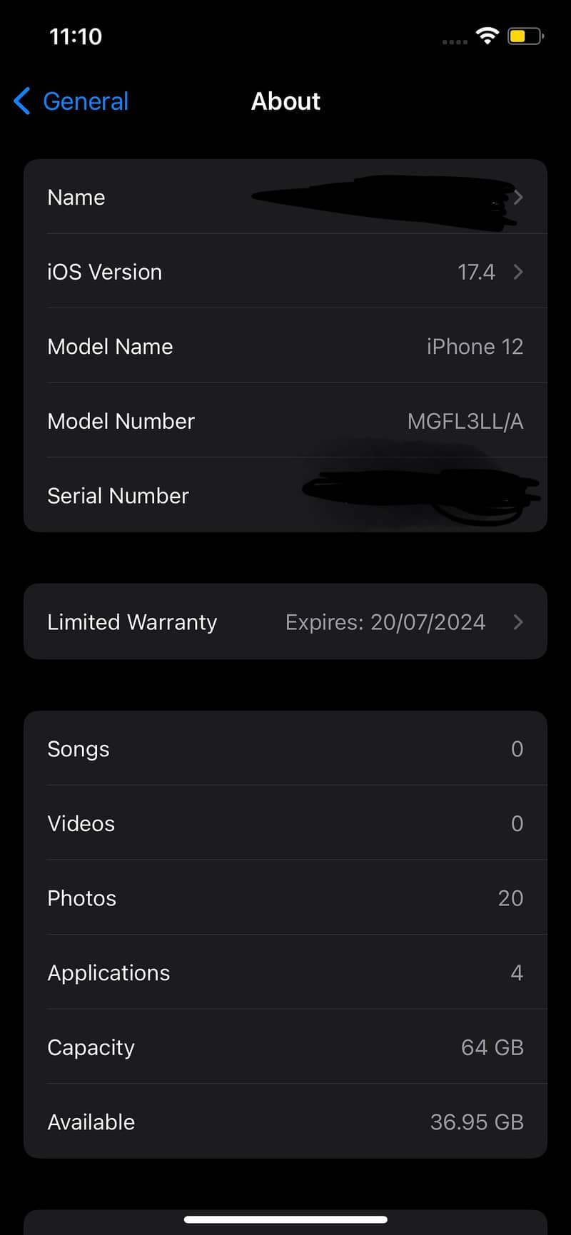 Iphone 12 jv non pta 64gb 4 month sim working 1