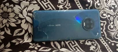 infinix note 7 one hand used 4 gb with 128 gb