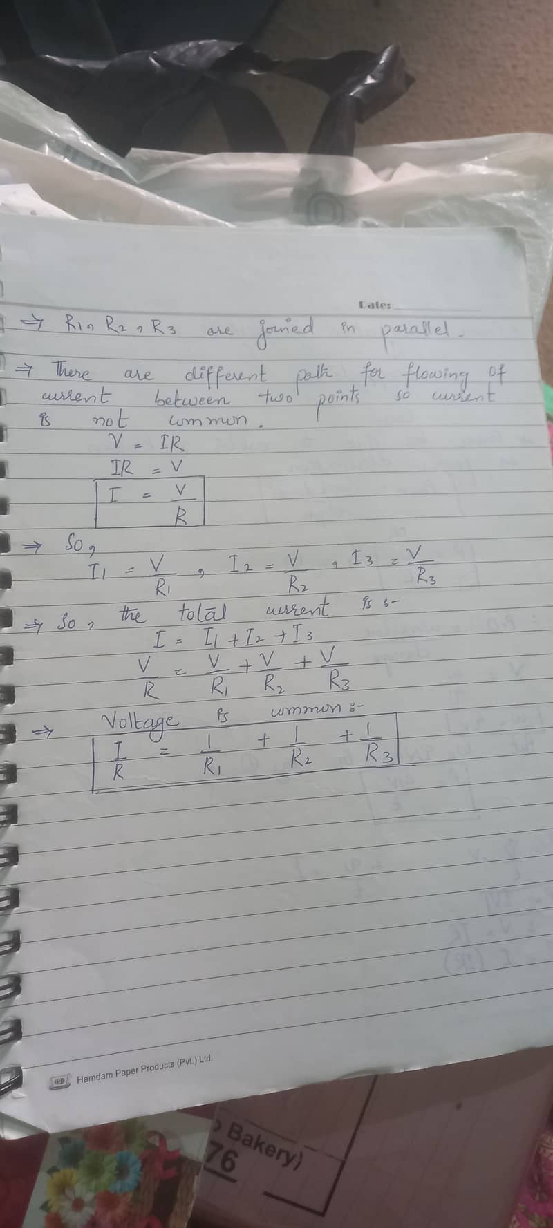 Handwritten Assignment work 6