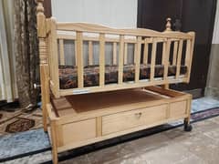 Wooden babycot in new condition