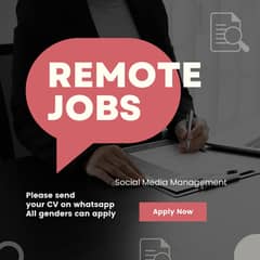 Remote chat support job open for all genders