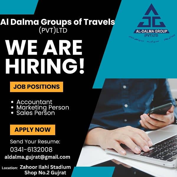 Job Vacancies available in Al Dalma group of travels 0