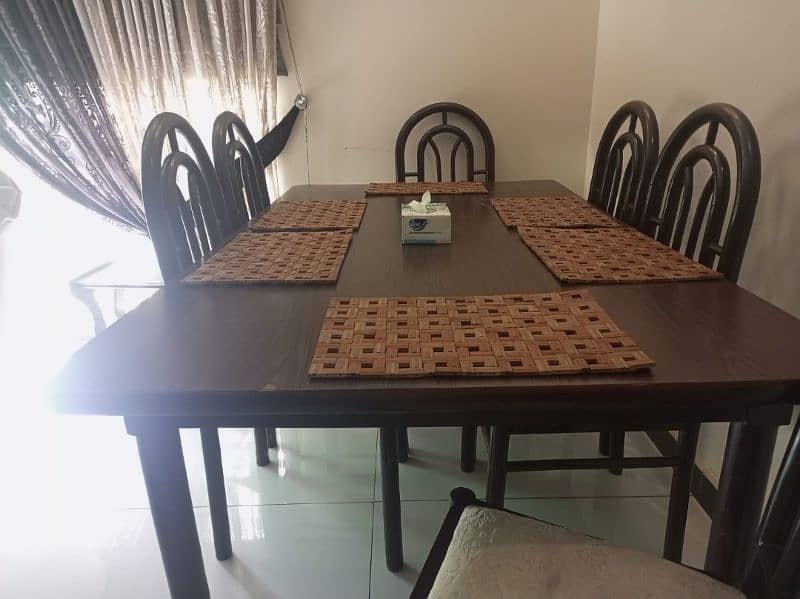 Vintage Dining Table With 6 Chairs Durable & Long Lasting Wood 2