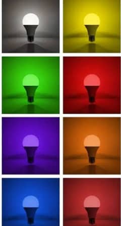 12 volts and 220 volt bulbs and ceiling lights of different colours