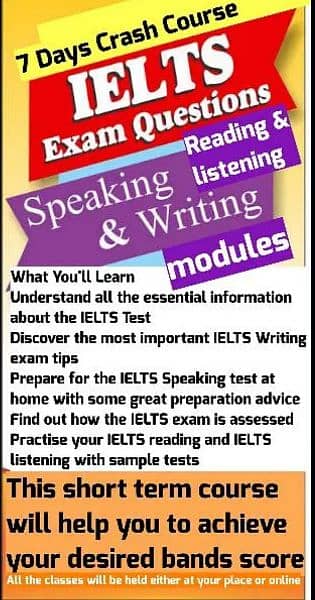 IELTS PTE TOEFL Online or Home Tutor 9