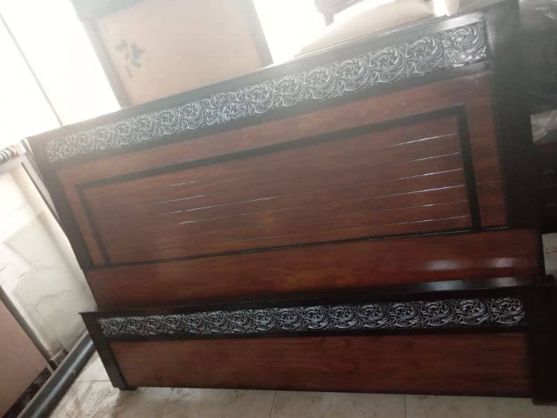 Double bed king size wooden brand new. 11