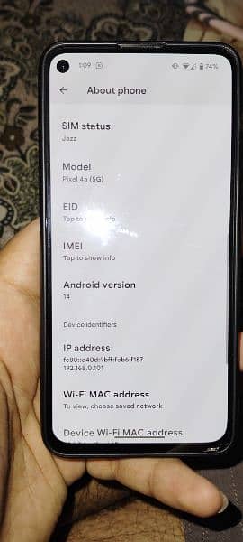 Google pixel 4a 5g (with back cover ) 4