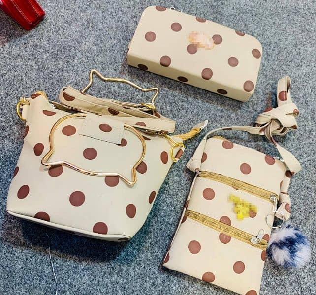 3 bags polka dotted 2